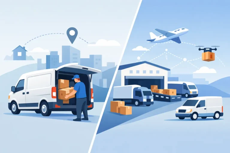 Dedicated Van vs Parcel Network